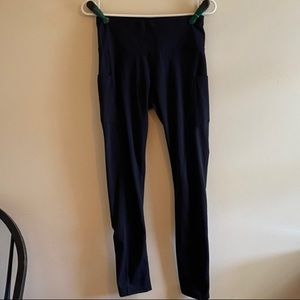 Iuga black athletic leggings with pockets